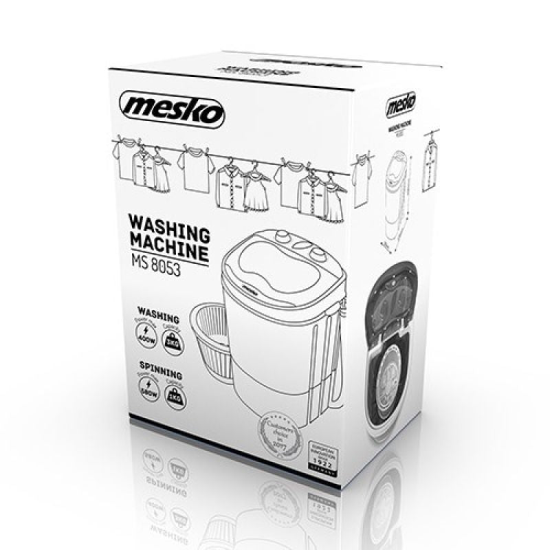 Adler MS 8053 travel washing machine (3 kg; 370 mm; blue) AGD - Produkty/Pralki wolnostojące Your Sports Performance