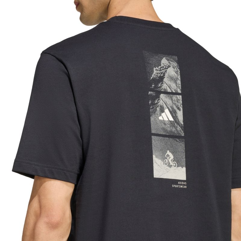 Men's adidas Outdoor Mountain Biking Graphic T-shirt black KB2536