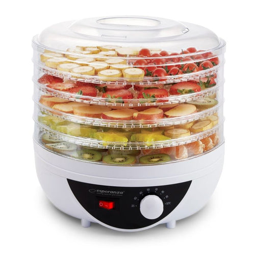Esperanza Chanterelle EKD002 mushroom, vegetable and fruit dehydrator (250W; white) AGD - Produkty/Suszarki do grzybów, warzyw i owoców Your Sports Performance