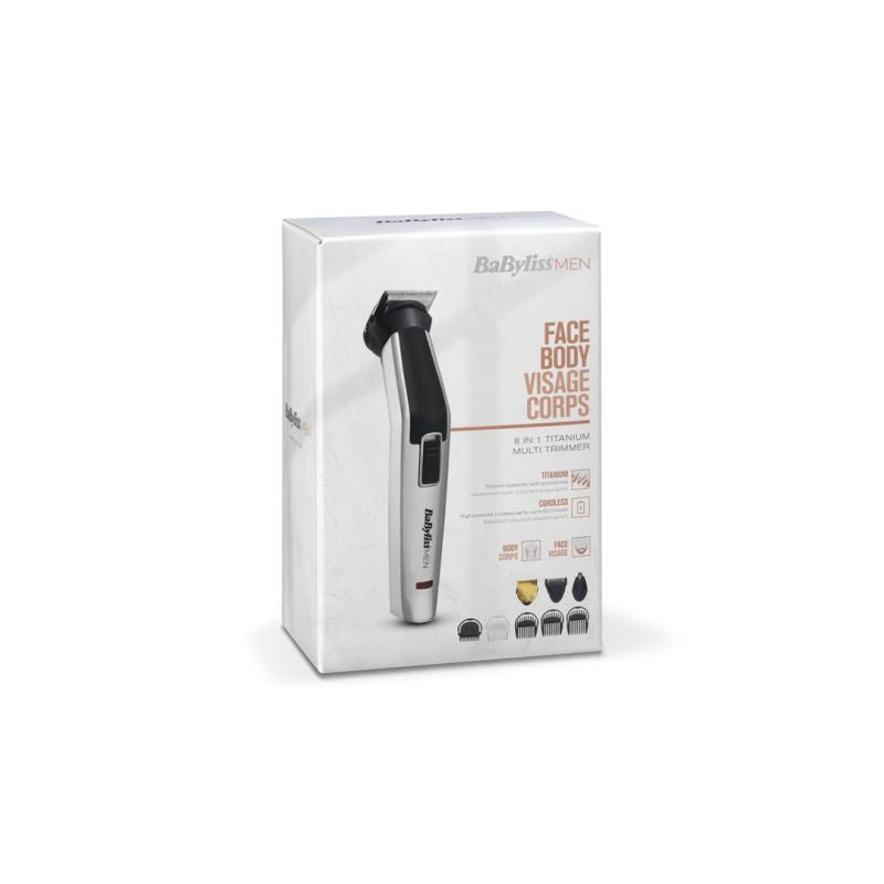 BaByliss 8-in-1 Titanium Silver, Black AGD - Produkty/Maszynki do strzyżenia Your Sports Performance