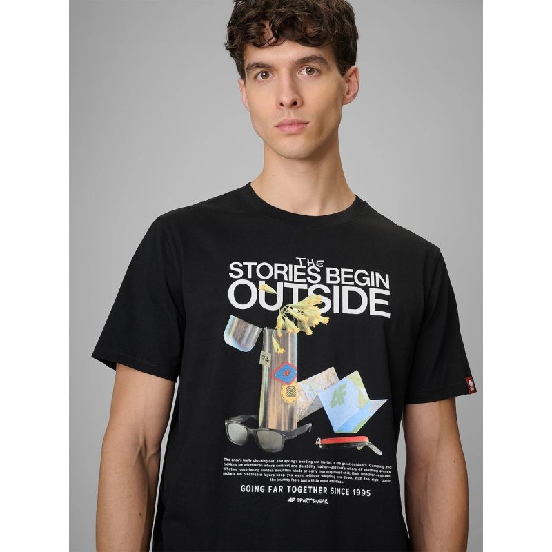Men's regular printed T-shirt 4F 4FRSS26TTSHM3811-20S 4f