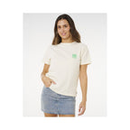 RIP CURL Surf Puff Party Pack Relaxed Beige Women's T-Shirt