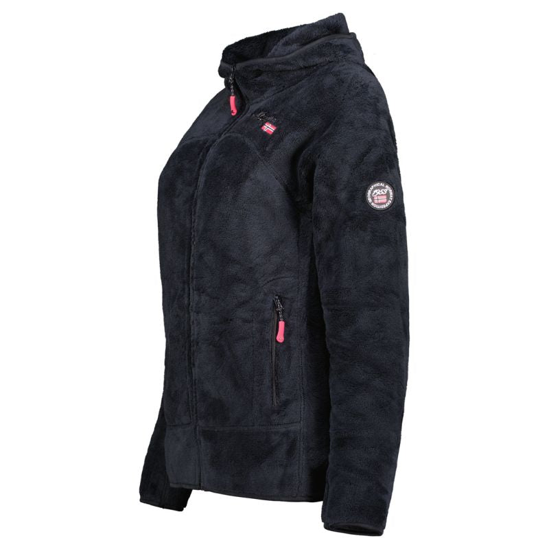 Geographical Norway Women’s Fleece Jacket UPALOOD BLACK DB LADY 047-1 (WZ4195F/GN-BLACK)