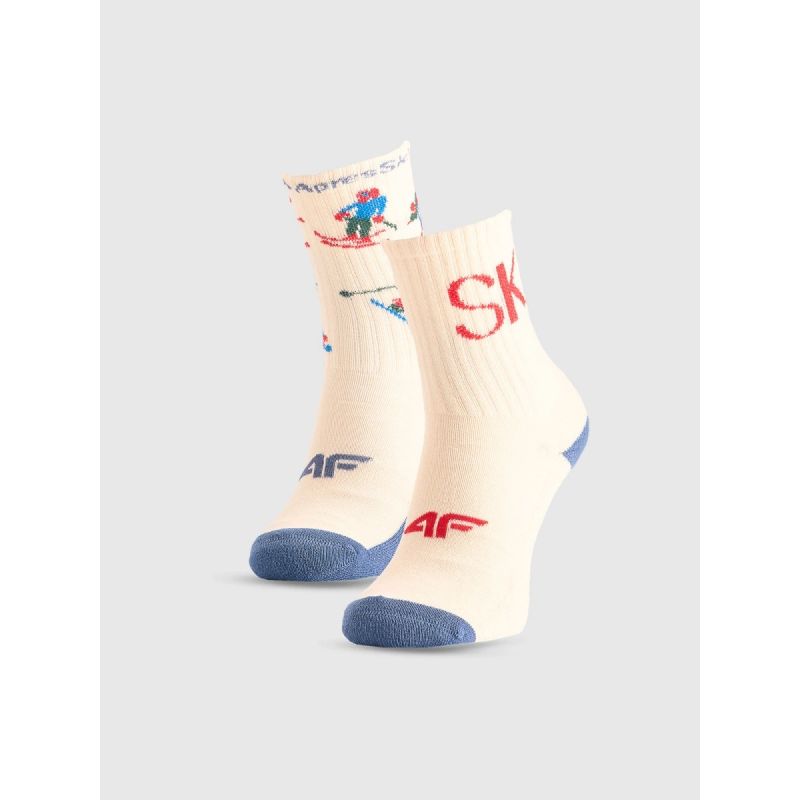 Boys' casual ankle socks (2-pack) 4F 4FJRAW25USOCM601-11S *Kategoria tymczasowa Your Sports Performance