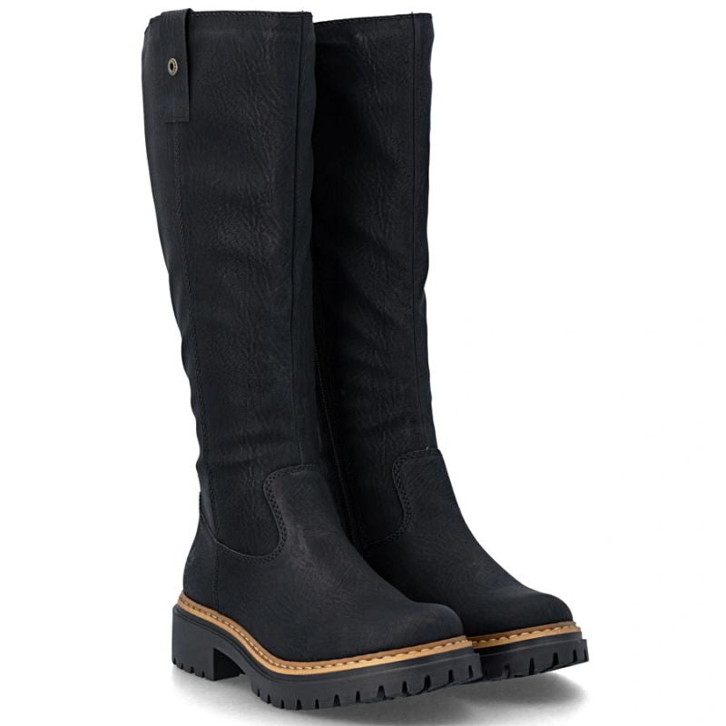 Women’s Comfortable Black Boots Rieker 72656-00