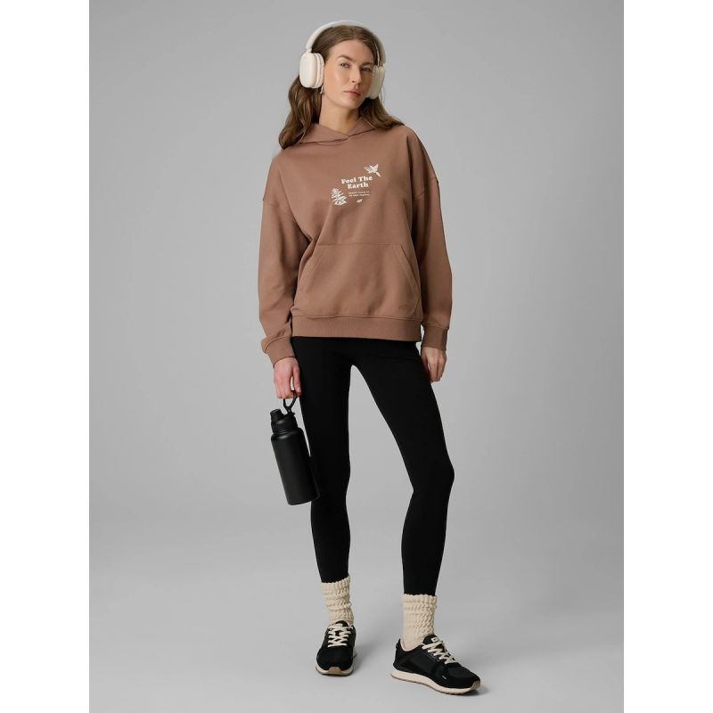 Women's loose sweatshirt with hood 4F 4FRSS26TSWSF2836-83S 4f