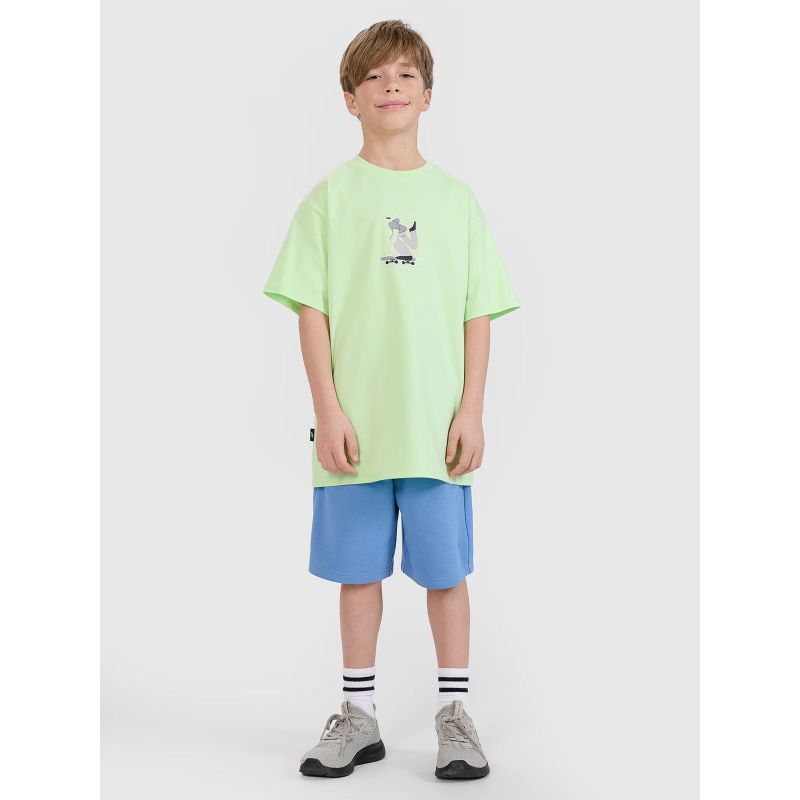 Boys' t-shirt with print 4F 4FJRSS25TTSHM2641-45S *Kategoria tymczasowa Your Sports Performance