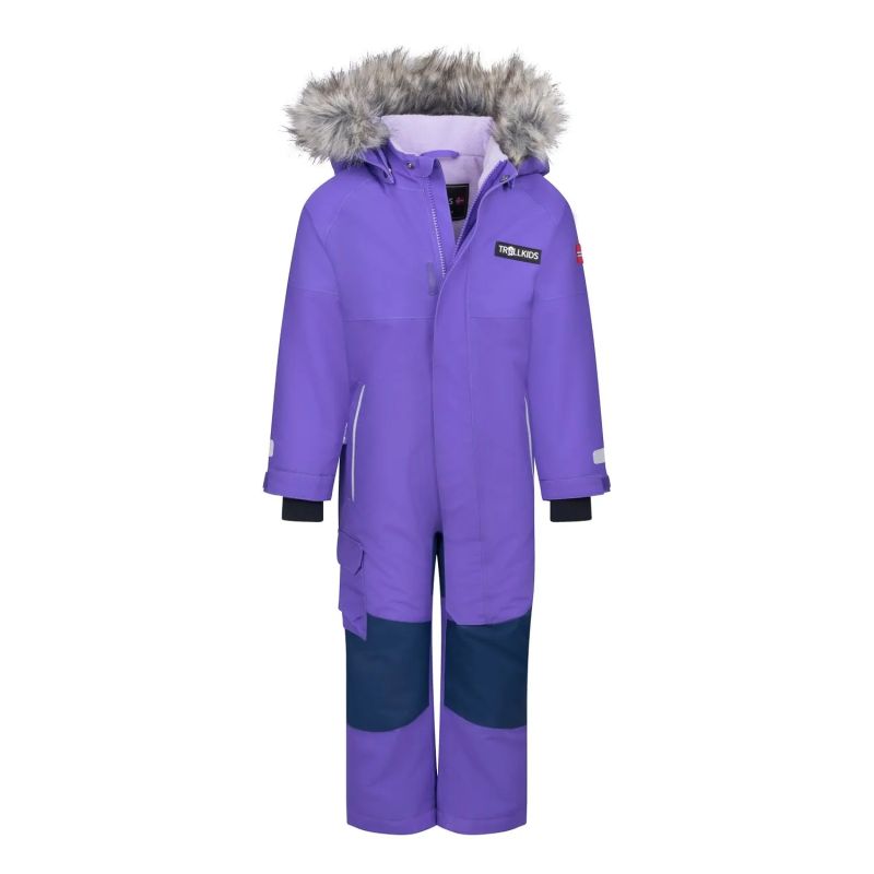 Trollkids Kids' Kirkenes Snowsuit wisteria purple/mystic blue (387-180)