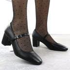 Black Sergio Leone PB176 low-heel pumps with strap Footwear Your Sports Performance