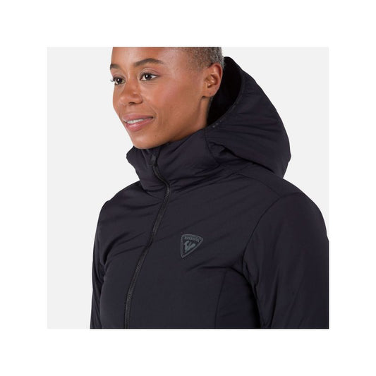 Rossignol W Opside Hoodie In Heavy Insulation Jacket Black Rossignol