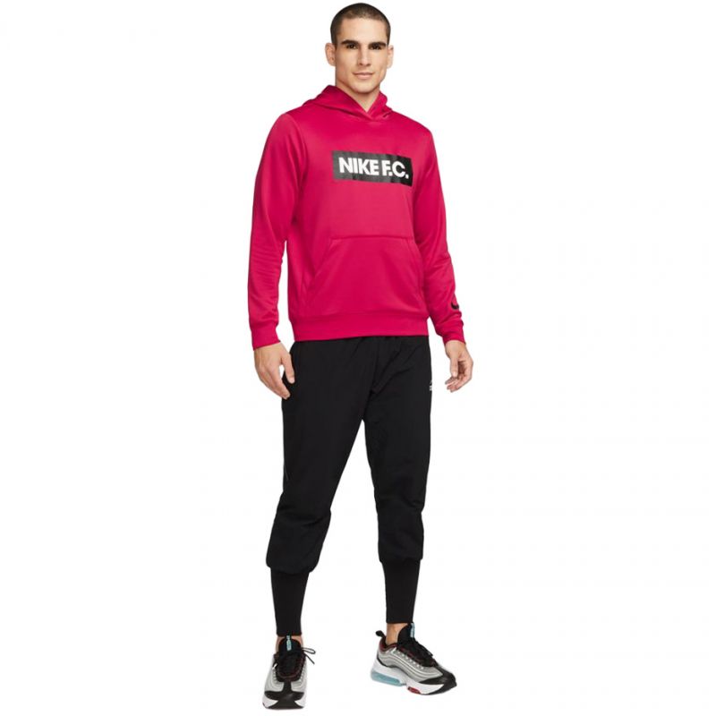 pink nike fc hoodie
