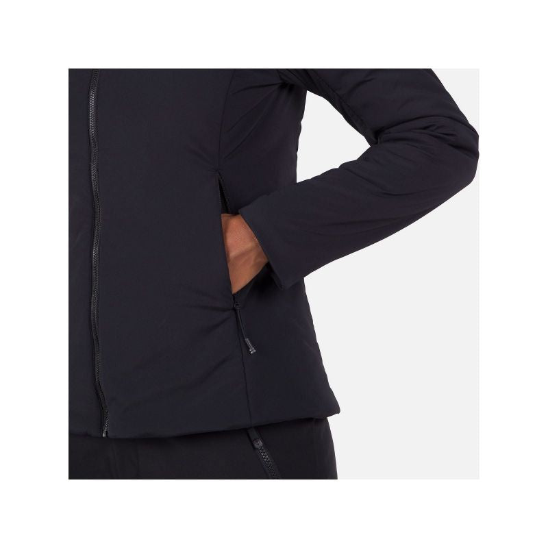 Rossignol W Opside Hoodie In Heavy Insulation Jacket Black Rossignol