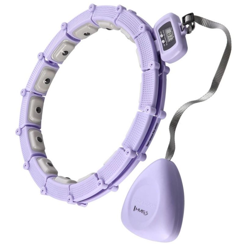 Hula hoop HMS HHM14 with magnets, weight and counter purple In preparation Your Sports Performance