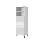 ABETO display cabinet 60x40xH176.5 white/white gloss Bufety i witryny/Bufety i witryny na drewnianej podstawie Your Sports Performance