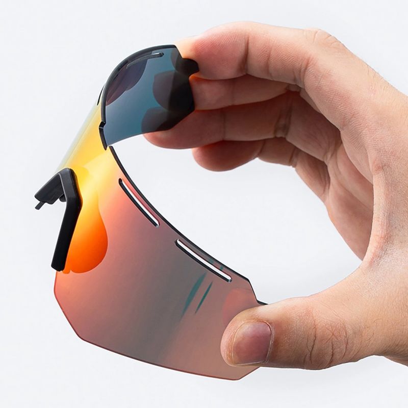 Rockbros Polarized Cycling Glasses with UV Protection and Corrective Insert - Gray Import z Action/Rowery i akcesoria/Okulary Your Sports Performance