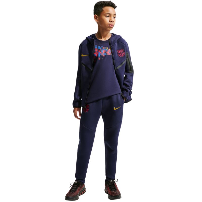 Nike FC Barcelona Tech Fleece Kids' Pants Navy Blue II3728 498