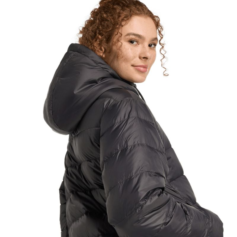 Women's adidas Essentials Climawarm Light Down Hoodie Jacket Black KC1580 In preparation Adidas