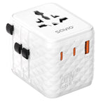 SAVIO UNIVERSAL TRAVEL ADAPTER 20W AP-08 Kable i adaptery/Adaptery, przejściówki Your Sports Performance