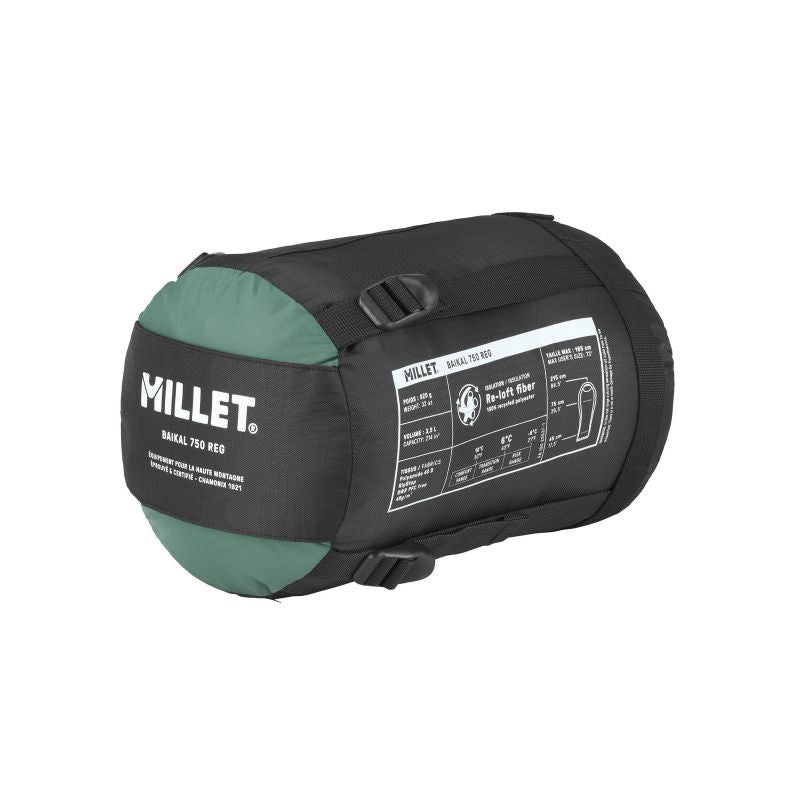 MILLET Baikal 750 Reg sleeping bag green