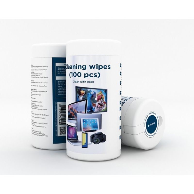 GEMBIRD LCD/TFT CLEANING WIPES IN TUBE 100 PIECES (70% ISOPROPYL ALCOHOL) In preparation Your Sports Performance