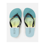 RIP CURL Breakers Bloom Open Toe Beach Flip-Flops - Boy Blue