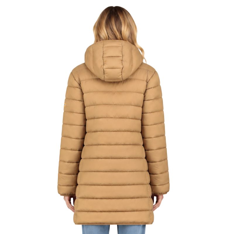 Women’s Jacket Geographical Norway ATIKAMAP LONG HOOD TAUPE DB LADY 233 (WZ5137F/GN-TAUPE)