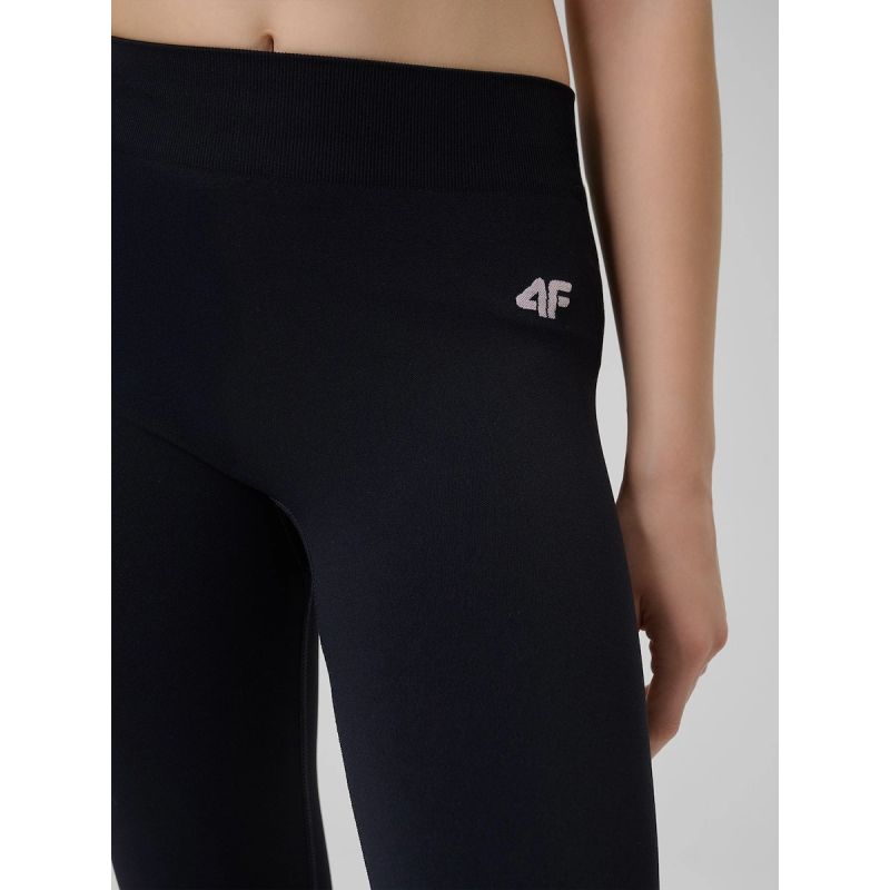 Girls' seamless sports leggings 4F 4FJRSS26TFTIF518-20S