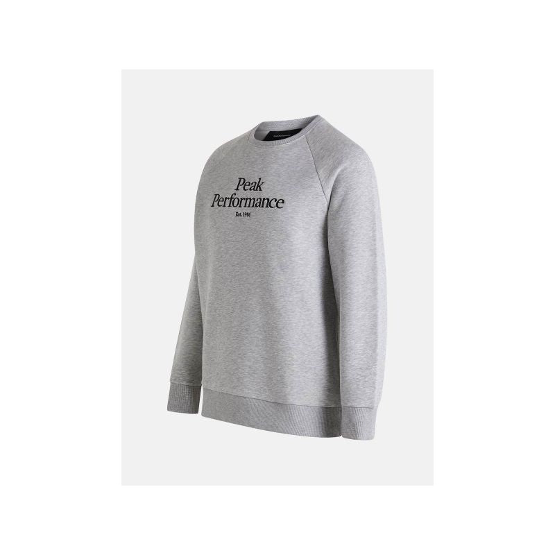 Peak Performance M Original Crew Sweatshirt Gray Clothing Your Sports Performance