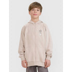 Boys' zip-up sweatshirt with hood 4F 4FJRSS25TSWSM2103-83S *Kategoria tymczasowa Your Sports Performance