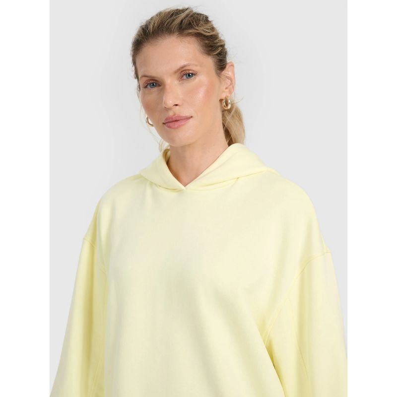 Women's sweatshirt with hood, open, 4F 4FRAW25TSWSF2462-73S *Kategoria tymczasowa Your Sports Performance