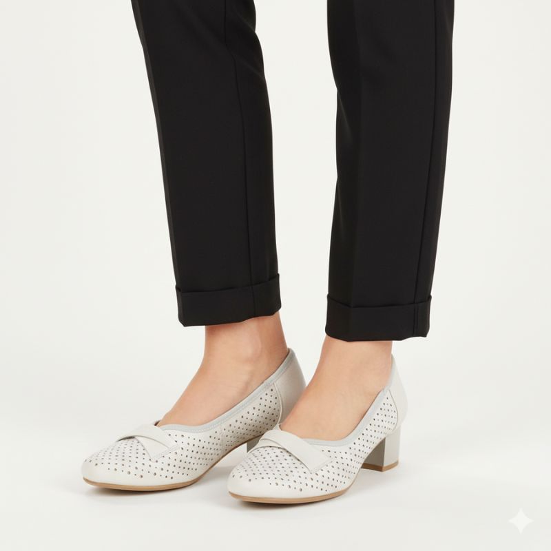 Women's openwork beige pumps Jezzi 233-12 To be categorized Your Sports Performance
