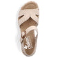 Comfortable wedge sandals Rieker W RKR595, beige Footwear/Lifestyle/Rieker Your Sports Performance
