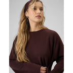 Women's regular sweatshirt with ties and modal 4F 4FRSS26TSWSF2784-80S