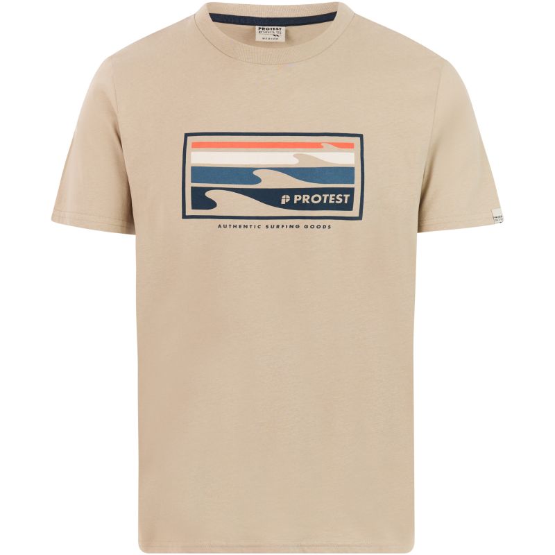 PROTEST PRTHanwell Men's T-Shirt, Beige