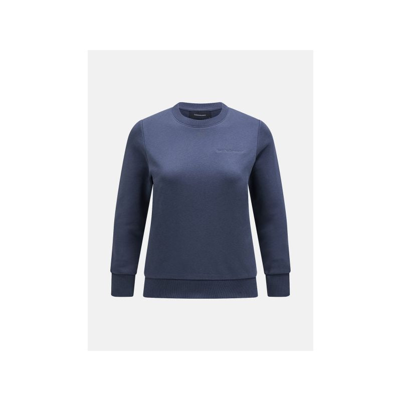 Peak Performance W Original Small Logo Crew Sweatshirt Blue Import z PMSport Your Sports Performance