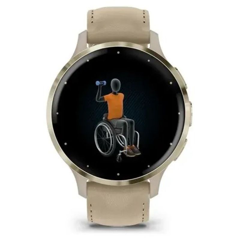 Garmin 010-02785-55 Smartwatch / Sports Watch 3.05 cm (1.2") AMOLED 41 mm Digital 390 x 390 px Touchscreen Gold Wi-Fi GPS Akcesoria sportowe i turystyczne/Zegarki sportowe Your Sports Performance