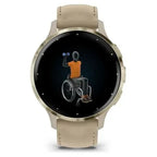 Garmin 010-02785-55 Smartwatch / Sports Watch 3.05 cm (1.2") AMOLED 41 mm Digital 390 x 390 px Touchscreen Gold Wi-Fi GPS Akcesoria sportowe i turystyczne/Zegarki sportowe Your Sports Performance