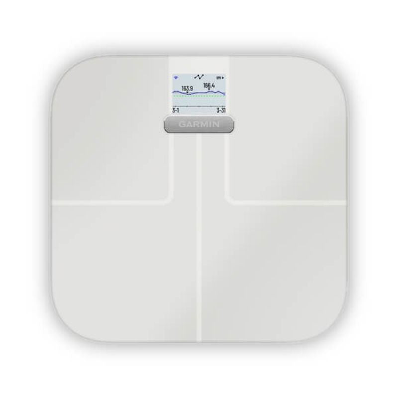 Garmin Index S2 Rectangle White Electronic Personal Scale AGD - Produkty/Wagi łazienkowe Your Sports Performance