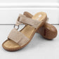 Comfortable Rieker W RKR681 beige flip-flops Footwear/Lifestyle/Rieker Your Sports Performance