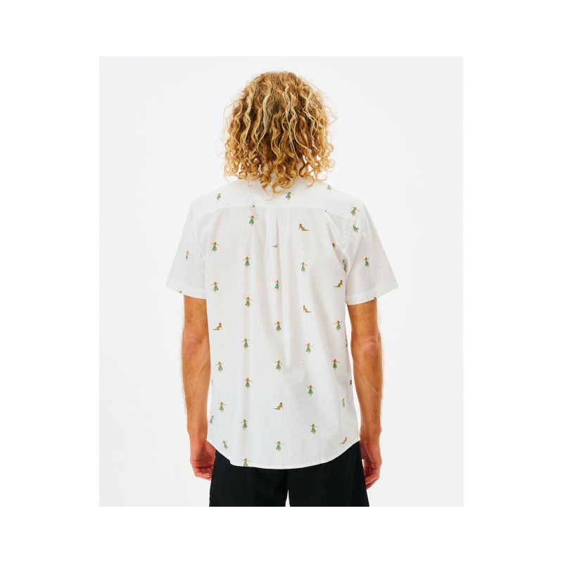RIP CURL Hula Breach S/S Shirt white