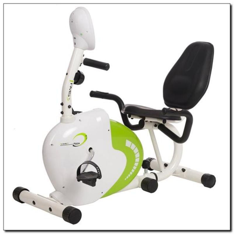 Horizontal magnetic bike HMS R9259 white and green Accessories/Training equipment/Rowery, orbitreki Your Sports Performance