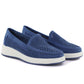 Women's openwork platform shoes blue Sergio Leone MK097H Sergio Leone