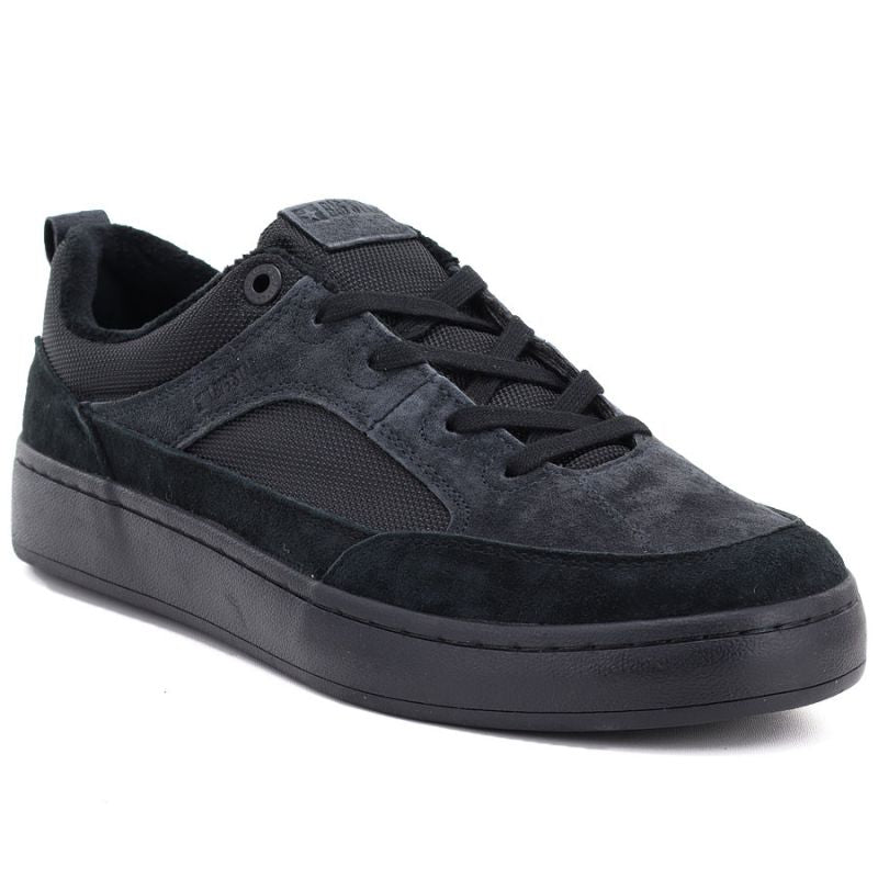 Men's casual leather sneakers, black, Big Star UU174118