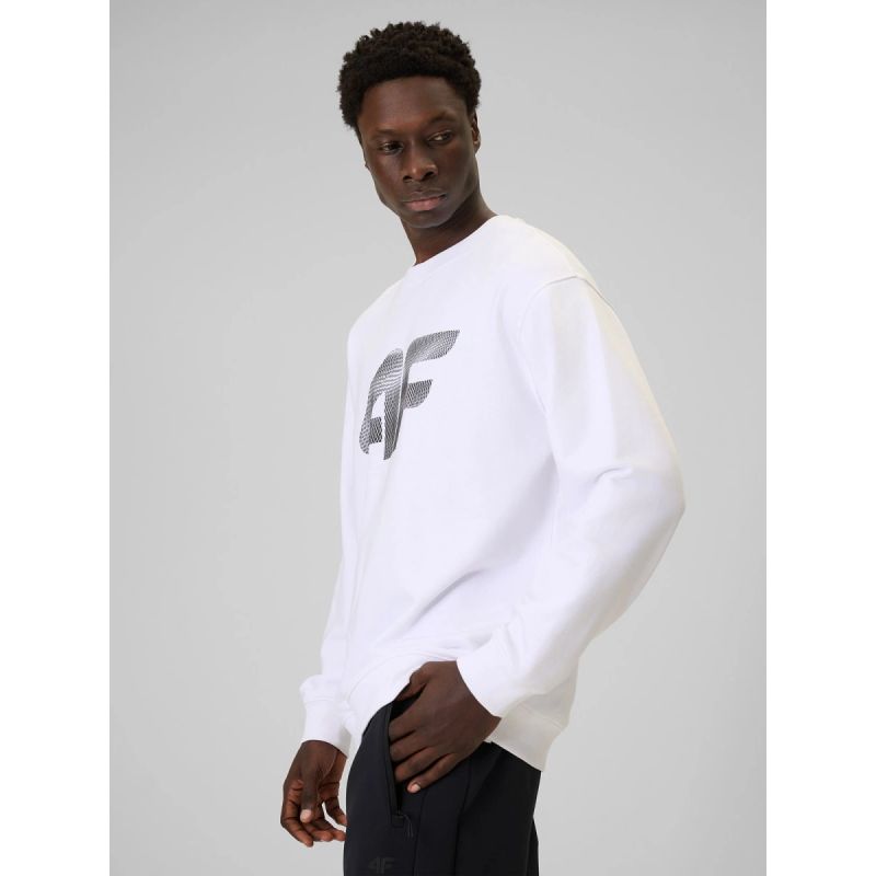 Men's sweatshirt without zipper and hood 4F 4FRAW25TSWSM2493-10S 4f