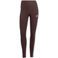 Women's adidas Essentials 3-Stripes Cotton Leggings Brown JY3177 In preparation Adidas