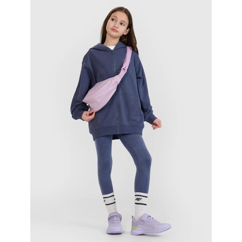 Girls' sweatshirt with a hood, 4F 4FJWSS25TSWSF1482-22S *Kategoria tymczasowa Your Sports Performance