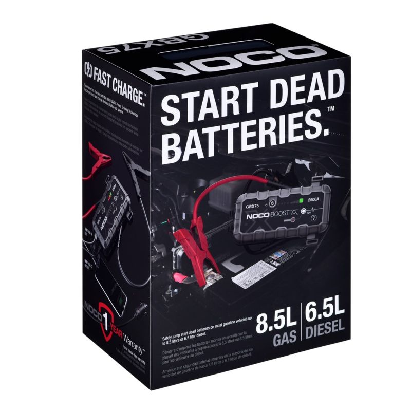 Noco GBX75 Boost X 12V 2500A Jump Starter Powerbank Elektryka samochodowa/Urządzenia rozruchowe, startery Your Sports Performance