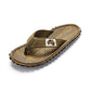 Gumbies Men's Flip-Flops ISLANDER FLIP-FLOP PALM LEAF KHAKI