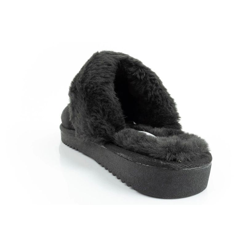O'neill Pomnio women's slippers, insulated slip-on slippers, fashionable, warm, black ONeill