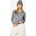 Women's SUPER.NATURAL W APRES SKI LS Long-Sleeve Shirt, Grey